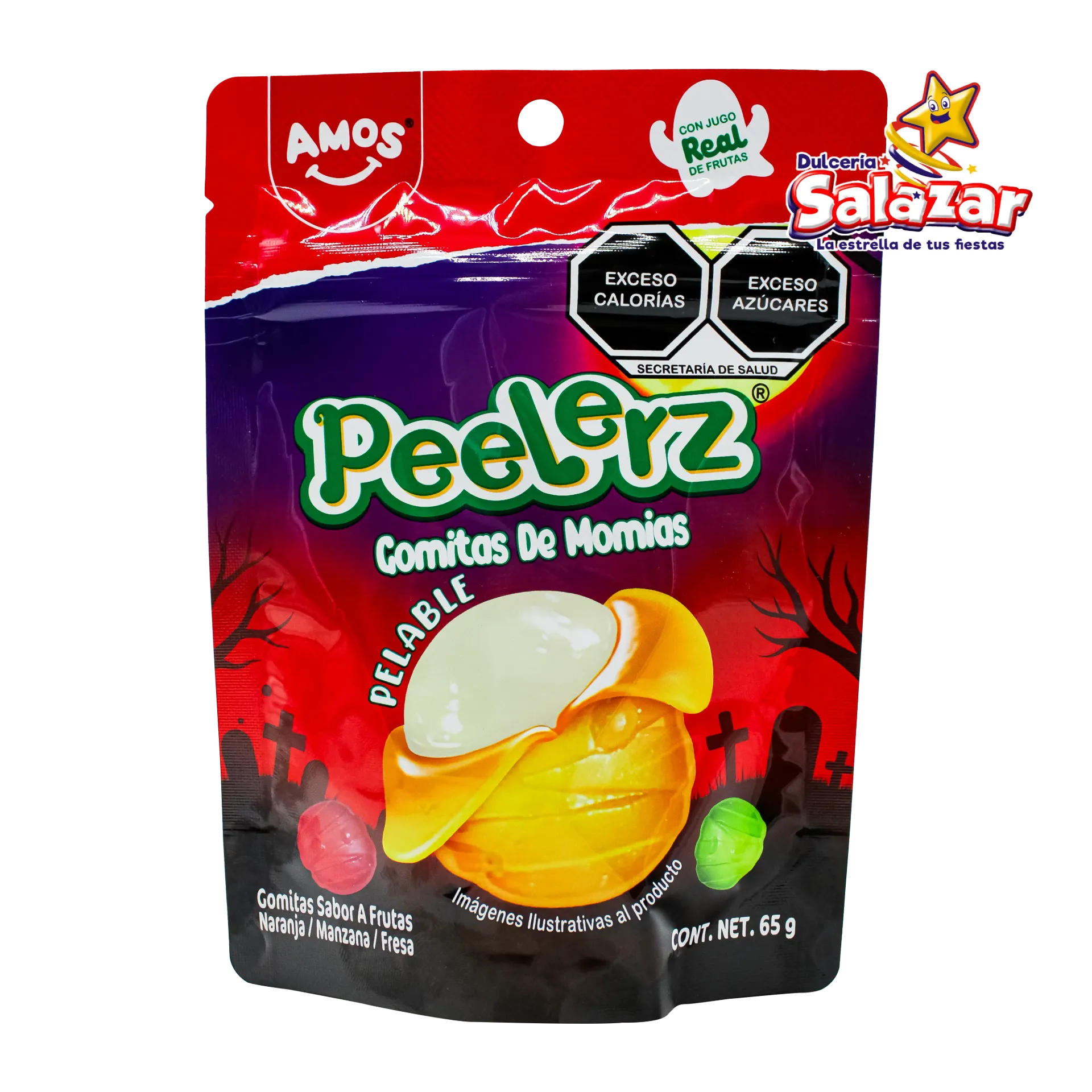 [COLO0039] GOMITA PEELERZ MOMIAS FRUTAL -B.65GR- "C/48/1"