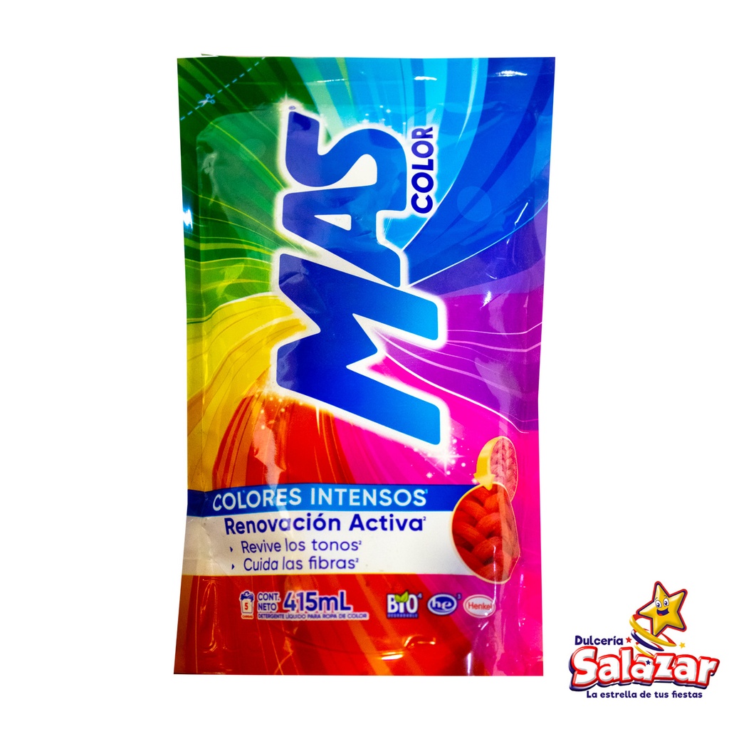 JABON LIQUIDO MAS COLOR -B.415ML- "C/18/1" 