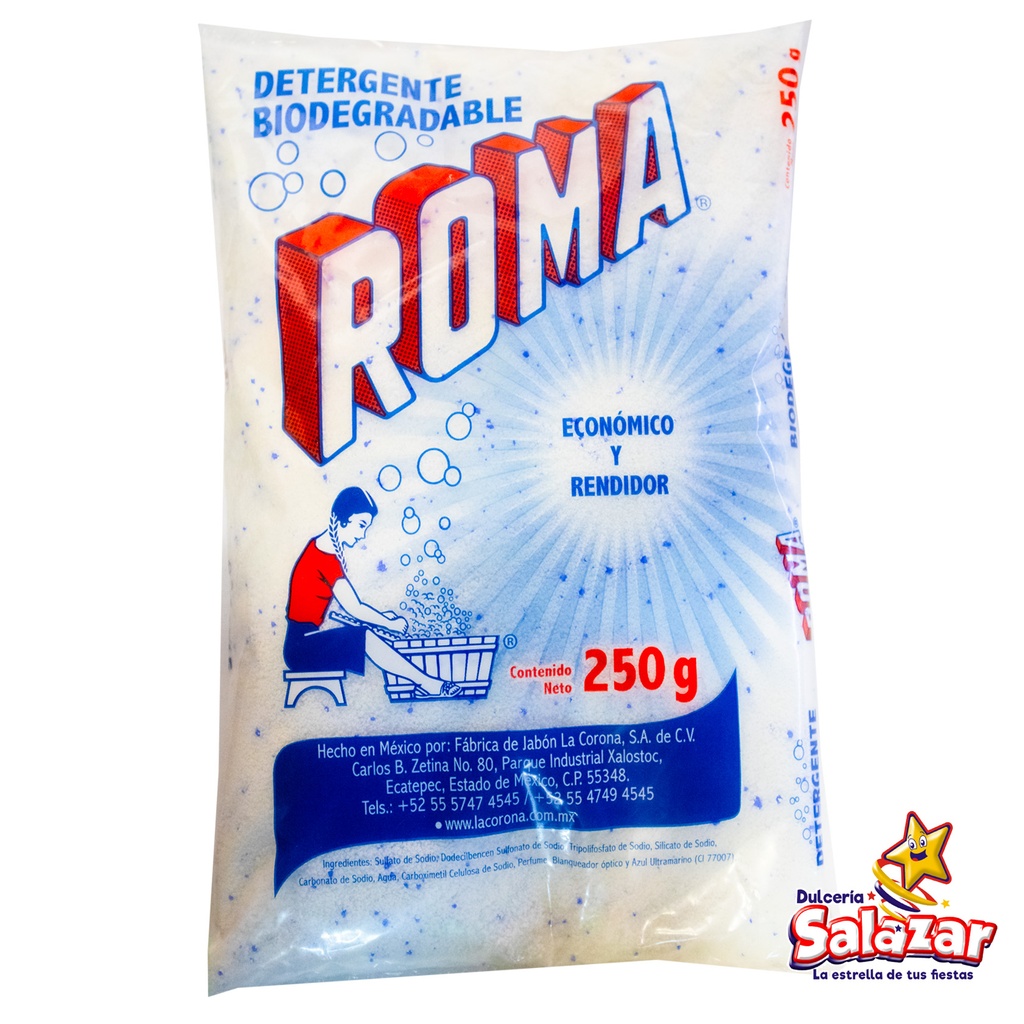 [ABARROTE0063] DETERGENTE ROMA -B.250G- "C/40/1" 